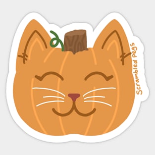 Pumpcat Pumpkin Cat Sticker